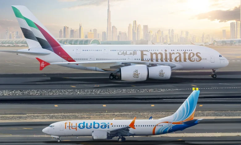 طيران الإمارات وفلاي دبي